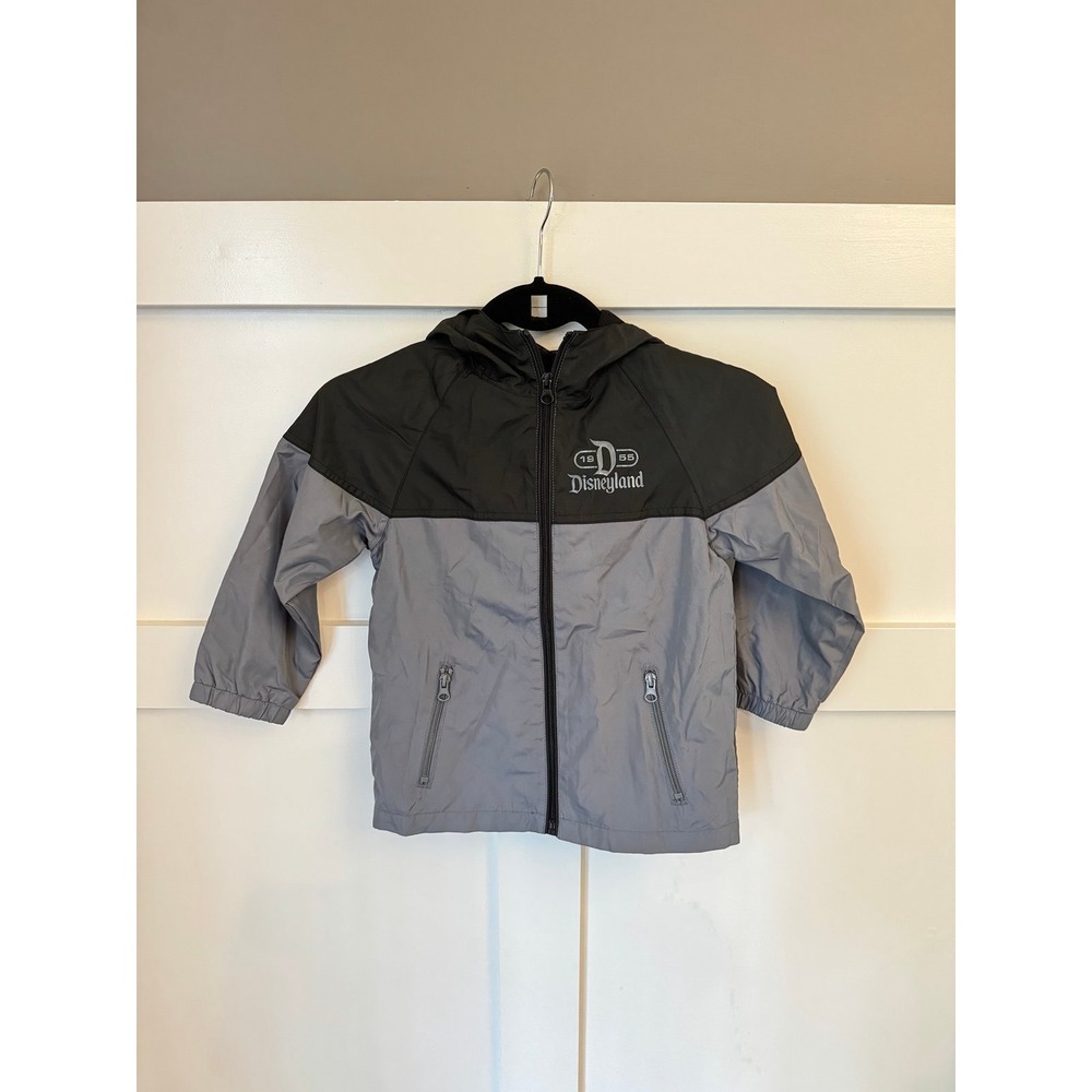 Childs Disney Park‎ Disneyland 1955 Full Zip Hooded Windbreaker Jacket, XS